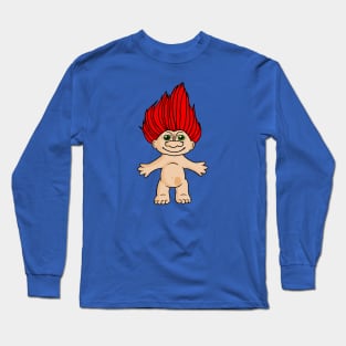 Crazy haired toy with ostomy bag Long Sleeve T-Shirt